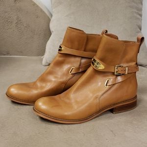 Michael Kors Genuine Leather Arley Ankle Boots